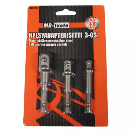 Hylsyadapterisetti 3-osaa - Hylsor och hylsats - 6430013067587 - 1