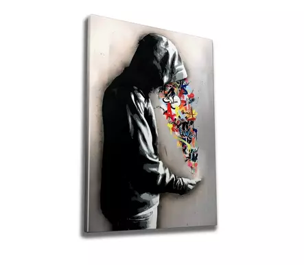 Canvastavla Wallity Flerfärgad Bomull/Polyester 50x70 cm - Tavlor och ramar - 8684282684817 - 1