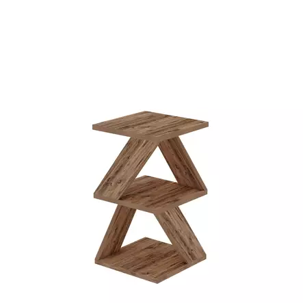 Sidobord, atlantisk furu, 29,6 cm x 54,2 cm x 29,6 cm, tålig, mångsidig, platsbesparande - Bord - 8684283338887 - 1