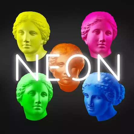 Spraymaali NEON sininen 400ml - Sprayfärger - 6412497076217 - 2