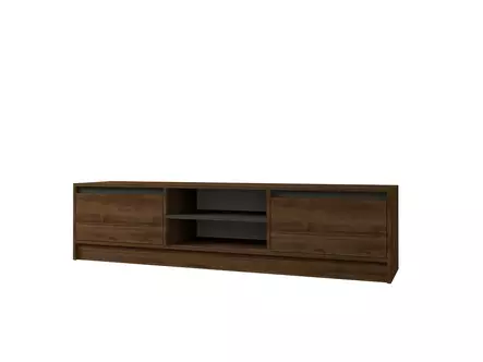 TV-bänk Hanah Home Olça Valnöt Antracit Spånskiva 180x45x40 cm - TV-bänkar - 8684282345787 - 1