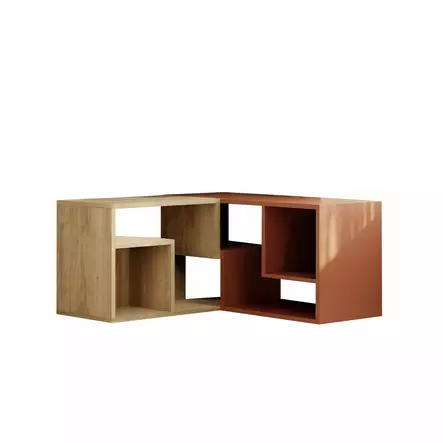 TV-bänk Hanah Home Glis Safir Ek Kanel Spånskiva 145x44,8x35 cm - TV-bänkar - 8684283503117 - 1