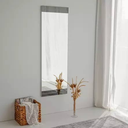 Spegel Hanah Home A350 Vit Spånskiva 40x120x2,2 cm - Speglar - 8683342512367 - 2