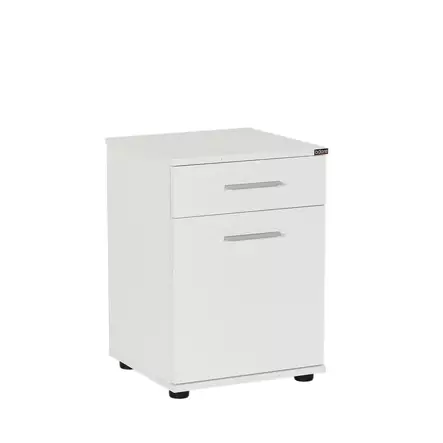 Sängbord Hanah Home Kmd511Bb Vit Spånskiva 40x57x39 cm - Nattduksbord - 8682870657717 - 1