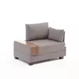 Fåtölj Atelier del Sofa Fly Right Beige Polyester Bomull 100x75x80 cm - Soffor - 8682870869127 - 1
