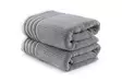 Handduk Set Mijölnir Mörkgrå 100% Mikrobomull 50x90 cm 2 Pieces - Handdukar - 8684282254157 - 1