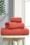Handdukset Mijölnir Tegelröd 100% Bomull 30x50 cm & 50x85 cm & 70x140 cm - Handdukar - 8684283617647 - 2