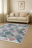 Matta Conceptum Ar 10 Blå Bomull 120x180 cm - Stora och medelstora mattor - 8681875706987 - 2