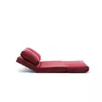 2-sits bäddsoffa Atelier del Sofa Taida Maroon Polyester 120x68x36 cm - Bäddsoffor - 8683342263337 - 6