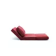 2-sits bäddsoffa Atelier del Sofa Taida Maroon Polyester 120x68x36 cm - Bäddsoffor - 8683342263337 - 8