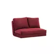 2-sits bäddsoffa Atelier del Sofa Taida Maroon Polyester 120x68x36 cm - Bäddsoffor - 8683342263337 - 1