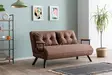 2-sits bäddsoffa Atelier del Sofa Sando Ljusbrun Linne 175x133x81 cm - Bäddsoffor - 8684282192817 - 3