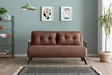 2-sits bäddsoffa Atelier del Sofa Sando Ljusbrun Linne 175x133x81 cm - Bäddsoffor - 8684282192817 - 2