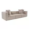 3-sits soffa Atelier del Sofa Sora Sandbeige Linne 270x95x65 cm - Soffor - 8684282430797 - 1