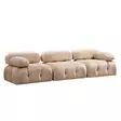 3-sits soffa Atelier del Sofa Bubble Cream Polyester 288x95x75 cm - Soffor - 8683743023127 - 1