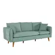 3-sits soffa Atelier del Sofa Sofia Havsgrön Tyg 215x85x91 cm - Soffor - 8681875598377 - 8