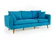 3-sits soffa Atelier del Sofa Sofia Mörkblå Tyg 215x85x91 cm - Soffor - 8681875598407 - 3