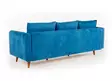 3-sits soffa Atelier del Sofa Sofia Mörkblå Tyg 215x85x91 cm - Soffor - 8681875598407 - 5