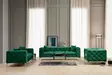 3-sits soffa Atelier del Sofa Como Grön Polyester 237x90x70 cm - Soffor - 8683342865807 - 4