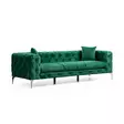 3-sits soffa Atelier del Sofa Como Grön Polyester 237x90x70 cm - Soffor - 8683342865807 - 1
