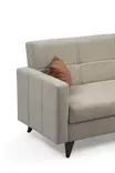 3-sits bäddsoffa Atelier del Sofa Polya Beige Tyg 205x75x86 cm - Bäddsoffor - 8683742755517 - 1