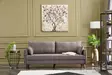 3-sits bäddsoffa Atelier del Sofa Bella Brun Polyester 208x81x85 cm - Bäddsoffor - 8682870815667 - 2
