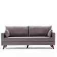 3-sits bäddsoffa Atelier del Sofa Bella Brun Polyester 208x81x85 cm - Bäddsoffor - 8682870815667 - 1