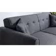 3-sits bäddsoffa Atelier del Sofa Aria Mörkgrå Linne 205x80x85 cm - Bäddsoffor - 8681875323887 - 3