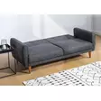 3-sits bäddsoffa Atelier del Sofa Aria Mörkgrå Linne 205x80x85 cm - Bäddsoffor - 8681875323887 - 5