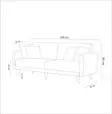 3-sits bäddsoffa Atelier del Sofa Aria Mörkgrå Linne 205x80x85 cm - Bäddsoffor - 8681875323887 - 7