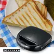 3-i-1 Sandwich Maker | Sandwich/ Panini/ Våffelplattor | 850 W | Automatisk temperaturkontroll | Non-stickbeläggning | Svart - Smörgåsgrillar och brödrostar - 5707160022617 - 5