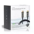Aktiva Optiska Ultra High Speed HDMI Kabel med Ethernet | HDMI Kontakt | HDMI Kontakt | 8K@60Hz | 48 Gbps | 100.0 m | Rund | PVC | Svart | Presentbox - HDMI-kablar - 5412810318247 - 69