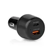 Billaddare | 65 W | 2.0 / 3.0 / 3.25 A | Antal utgångar: 2 | Port typ: USB-A / USB-C | Automatiskt val av Spänning - Bilbatteriladdare - 5412810408627 - 41