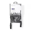 Balanserad ljudkabel | XLR 3-stifts hane | XLR 3-stifts hona | Nickelplaterad | 5.00 m | Rund | PVC | Mörkgrå | Kartonghylsa - Ljudkablar - 5412810295647 - 66