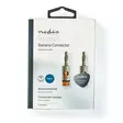 Banana Connector | Rak | Hane | Guldplaterad | Skruva | Kabel input diameter: 3.0 mm | Metall | Guld | 2 st. | Kartong med täckt fönster - Ljudkontakter och pluggar - 5412810333257 - 66