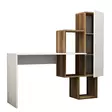 Skrivbord Hanah Home Açelya Valnöt Vit Spånskiva 145x74,8x45 cm - Skrivbord - 8681875184167 - 4