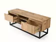 TV-bänk Hanah Home Belinda 180 Svart Spånskiva Metallben 180x50x40 cm - TV-bänkar - 8681875569827 - 5