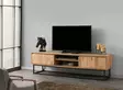 TV-bänk Hanah Home Belinda 180 Svart Spånskiva Metallben 180x50x40 cm - TV-bänkar - 8681875569827 - 1