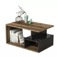 Soffbord Hanah Home Arte 2040 Mörk Valnöt Marmormönster Spånskiva 90x54x42 cm - Soffbord - 8682870764187 - 4