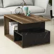Soffbord Hanah Home Arte 2040 Mörk Valnöt Marmormönster Spånskiva 90x54x42 cm - Soffbord - 8682870764187 - 3