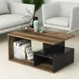 Soffbord Hanah Home Arte 2040 Mörk Valnöt Marmormönster Spånskiva 90x54x42 cm - Soffbord - 8682870764187 - 1