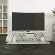 TV-bänk, vit/svart, W120 cm x H33 cm x D33 cm, hållbar, stilren, rymlig - TV-bänkar - 8681875883107 - 2