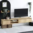 TV-bänk Hanah Home Heka Safir Ek Spånskiva 180x25x30 cm - TV-bänkar - 8683342978767 - 1
