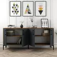 Konsolbord Hanah Home Kiev Valnöt Antracit Spånskiva 180x78x35 cm - Byråer och skåp - 8683342460897 - 2