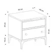 Sängbord Hanah Home Orabella Ek Spånskiva 45x51x40 cm - Nattduksbord - 8682870175297 - 4