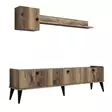 TV-bänk Hanah Home Lidya Valnöt Marmormönster Spånskiva 180x49x35 cm - TV-bänkar - 8681875807677 - 5
