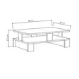Soffbord Hanah Home Mansu Antracit Spånskiva 80x27,5x50 cm - Soffbord - 8681875277777 - 3