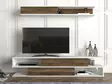 TV-bänk Hanah Home Manyetik Vit Valnöt Spånskiva 176x39,6x31,5 cm - TV-bänkar - 8681181790847 - 1