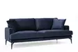 3-sits soffa Atelier del Sofa Papira Marinblå Polyester 205x90x88 cm - Soffor - 8681875774467 - 8