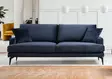 3-sits soffa Atelier del Sofa Papira Marinblå Polyester 205x90x88 cm - Soffor - 8681875774467 - 1